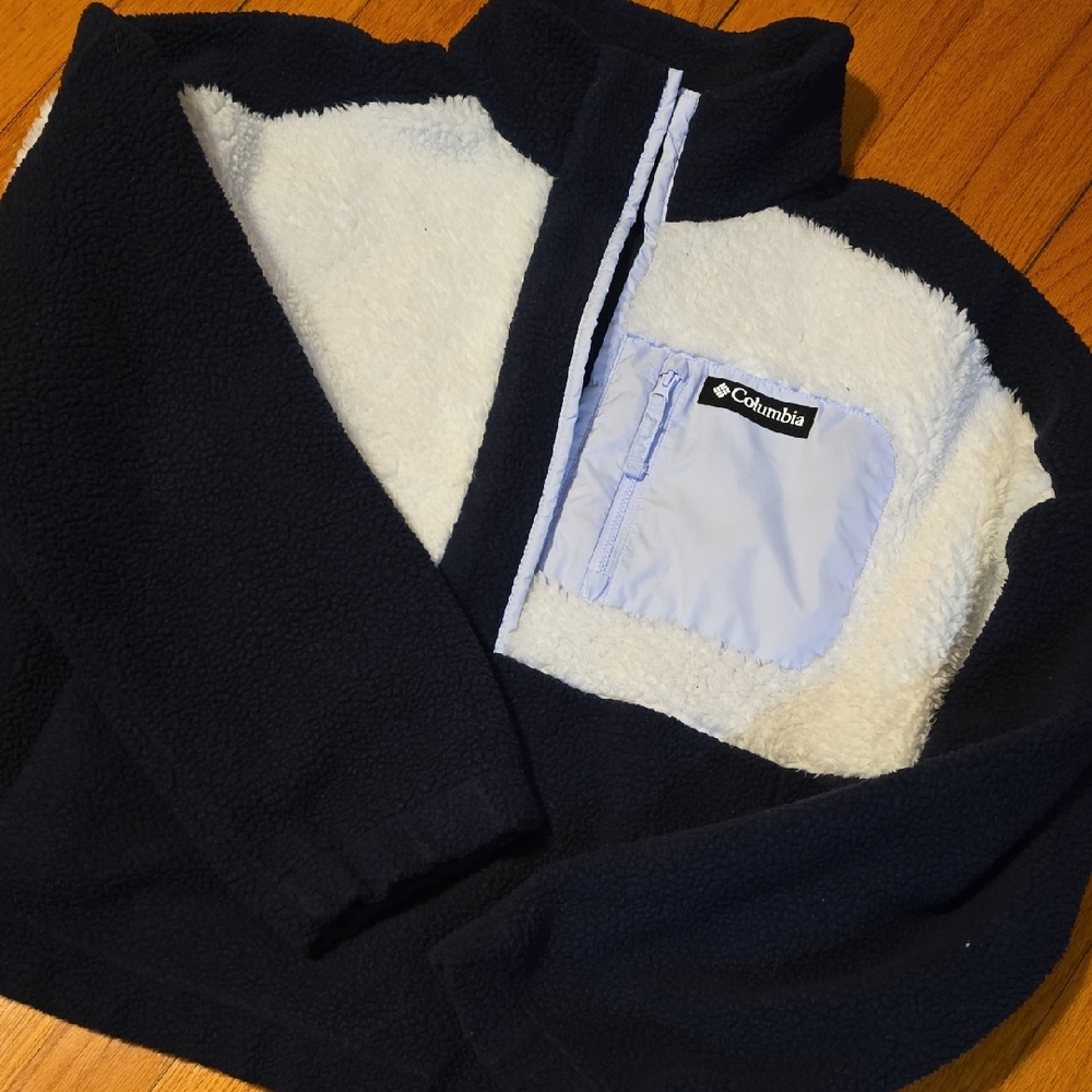 Columbia Blue and White Fleece